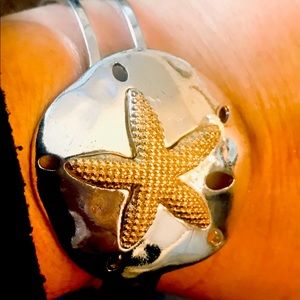 Beautiful Hinged Starfish Cuff Bracelet